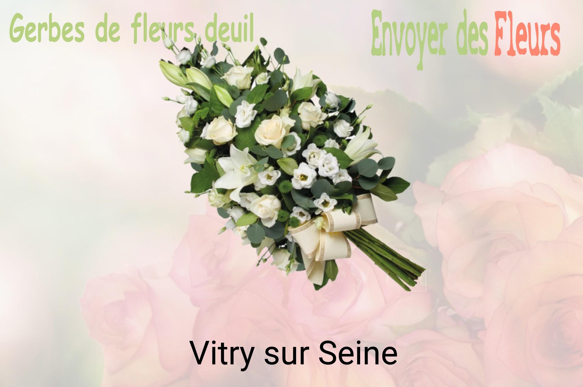 Gerbe de fleurs de deuil livrée à Vitry-sur-Seine